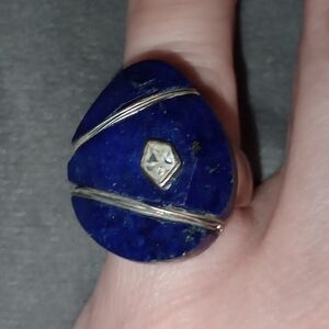 Blue Lapis Sterling Silver Ring